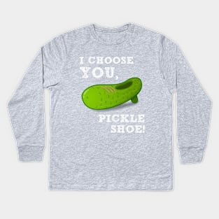 Pickle Shoe Kids Long Sleeve T-Shirt